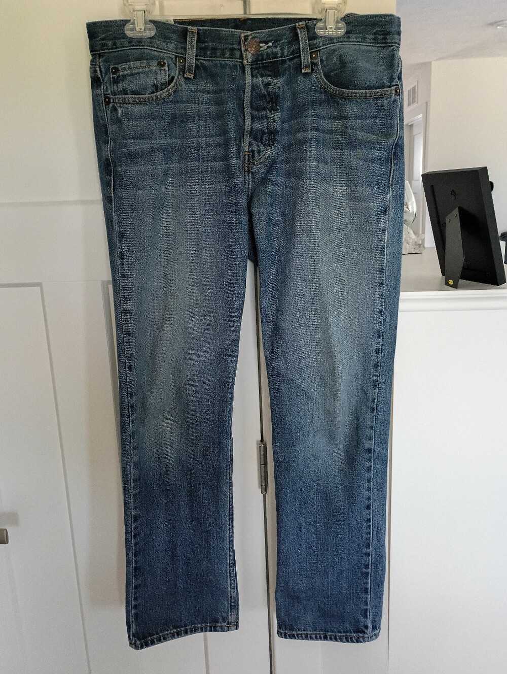 Men's  Hollister Blue Straight-Leg Jeans